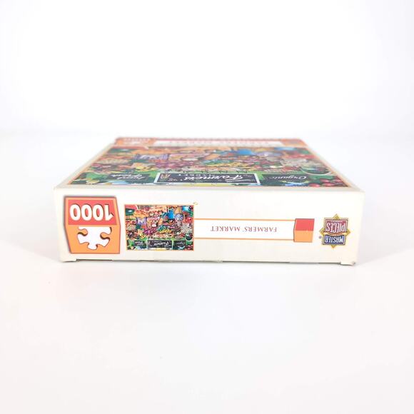 Master Pieces 1000 Piece "Farmers' Market" Jigsaw Puzzle - Good Used Condition - Picture 6 of 10